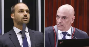 Xandão dá prazo de 5 dias para PGR se manifestar sobre pedido de investigação contra Eduardo Bolsonaro