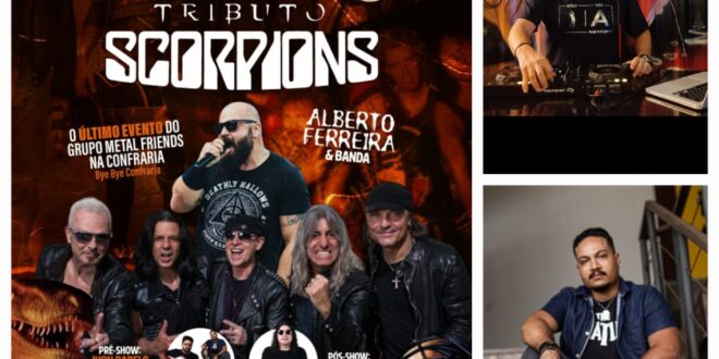 Tributo ao Scorpions marca despedida do grupo Metal Friends da Confraria Gastrobar neste sábado,15