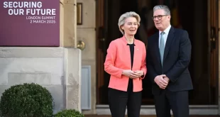 Ursula Von der Leyen diz que é preciso rearmar a Europa urgentemente