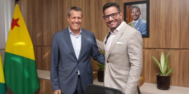 Parceria estratégica: Governador Gladson Camelí recebe embaixador da Suíça