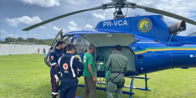 Criança indígena com problemas respiratórios é salva com aeronave do governo