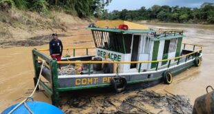 Deracre executa limpeza de entulhos nas estações de tratamento de água em Rio Branco