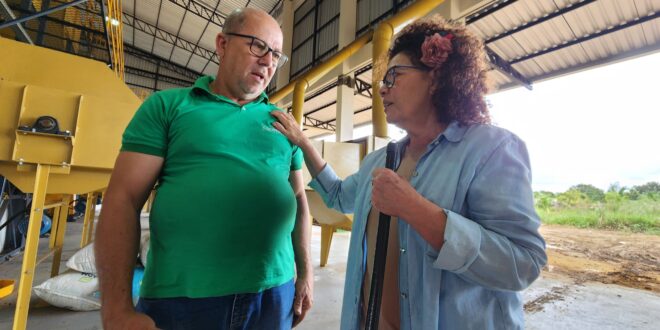Edvaldo comemora início de testes dos equipamentos do Complexo Industrial do Café: “ fruto de uma grande parceria do governo Lula, via ABDI, conduzida pela Perpétua, e a Coopercafé"