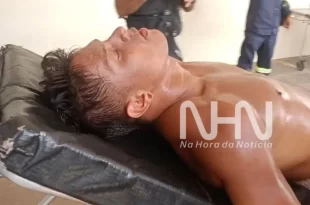 Assaltante reage a abordagem, entra em luta corporal com PMs e acaba baleado