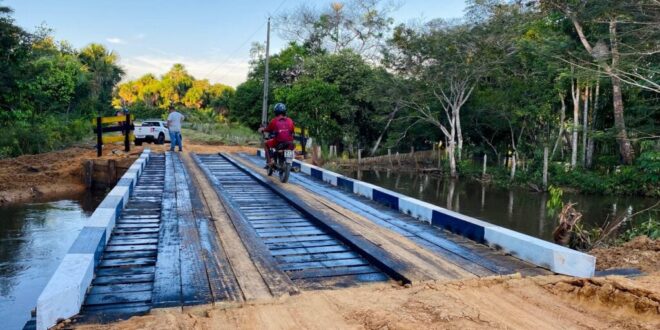 Ponte no Ramal do Chaparral é concluída