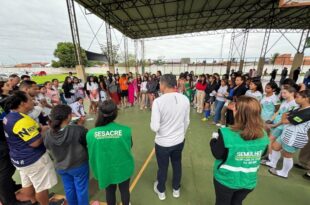 Governo do Acre leva campanha de conscientização sobre direitos das alunas-atletas aos Jogos Estudantis