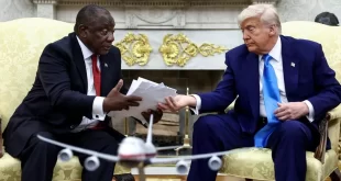 Deu preto no branco: presidente da África do Sul chama Trump de corrupto dentro da Casa Branca