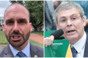 Se enrola cada vez mais: Eduardo Bolsonaro distribui ameaças após ser alvo de pedido de prisão
