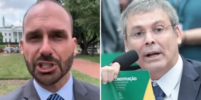 Se enrola cada vez mais: Eduardo Bolsonaro distribui ameaças após ser alvo de pedido de prisão