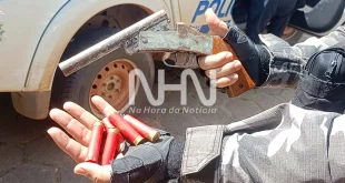 Jovem é preso após trocar tiros com rivais que queriam matá-lo