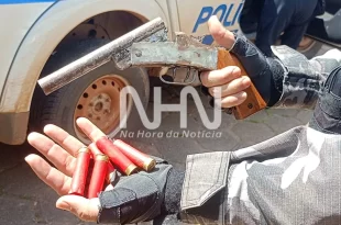 Jovem é preso após trocar tiros com rivais que queriam matá-lo
