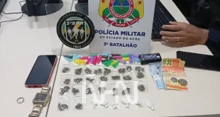 Menina de 14 anos é apreendida por tráfico de drogas