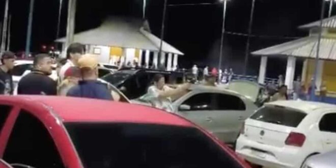 Policial penal dispara tiros para o alto durante confusão e causa pânico