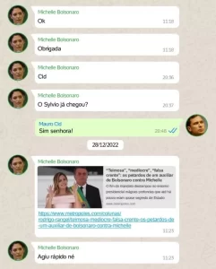Muy amigos: pelas costas Mauro Cid e Fabio Wajngarten fazem chacota de Michelle Bolsonaro 5 Muy amigos: pelas costas Mauro Cid e Fabio Wajngarten fazem chacota de Michelle Bolsonaro