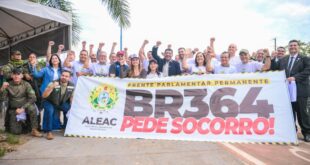 ‘Estamos unidos por uma solução definitiva para a BR-364’, diz governador Gladson Camelí