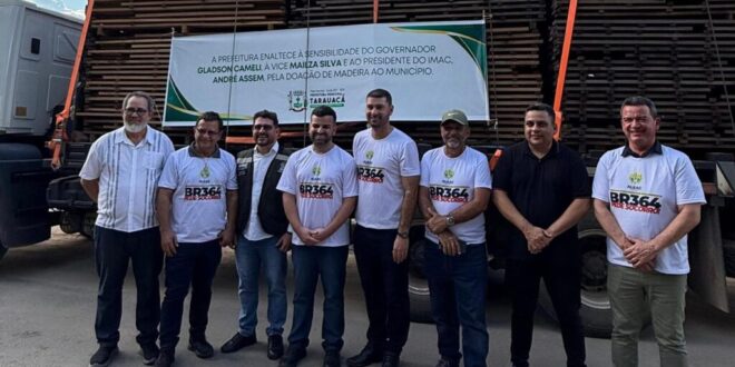 Governo do Acre entrega madeira para reforma de trapiches em Tarauacá