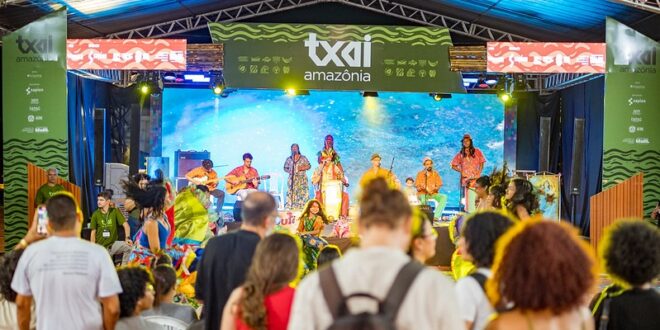 Txai Amazônia tem participação do ministro de Relações Exteriores, show do Ixã e desfile de moda indígena