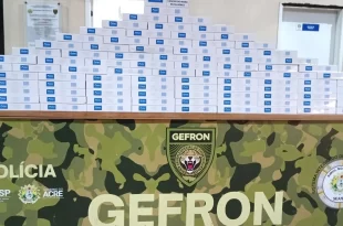 Contrabando no Acre: estudante de medicina é detido com carga de cigarros contrabandeados após perseguição de 30 km