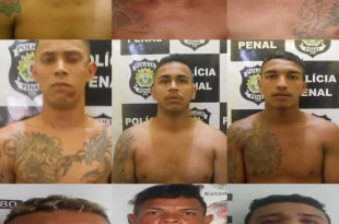 Violência em Rio Branco: 9 membros do Comando Vermelho fogem do presídio