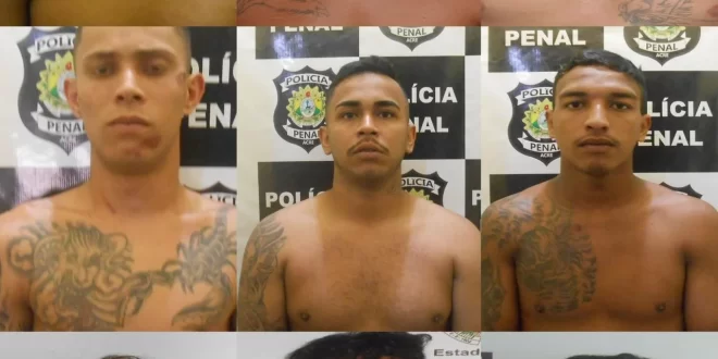 Violência em Rio Branco: 9 membros do Comando Vermelho fogem do presídio