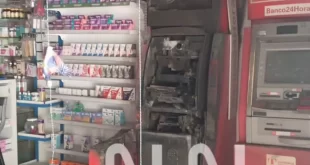 Violência em Rio Branco: criminosos invadem farmácia em Rio Branco e explodem caixa eletrônico