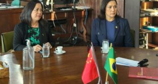 Mailza apresenta potencial logístico do Acre para a representante da Câmara de Comércio Brasil-China
