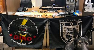 Polícia apreende drogas, munições e dinheiro em bar próximo a escola