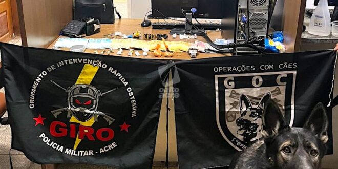 Polícia apreende drogas, munições e dinheiro em bar próximo a escola