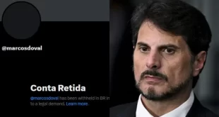 X obedece Moraes e derruba perfil do senador bolsonarista Marcos do Val