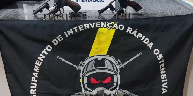 Violência no Acre: homens são presos com armas de fogo durante patrulhamento da PM