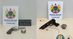 Violência no Acre: Polícia Militar apreende armas de fogo