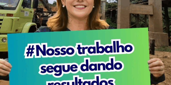 Ponte do Caipora está sendo construída com recursos obtidos por Mara Rocha