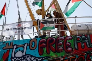 Artistas de Hollywood integram a Flotilha com ajuda humanitária que parte hoje rumo a Gaza