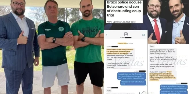 Interlocutor de Eduardo Bolsonaro com Trump chama Bolsonaro de “maldito” e expõe ação da CIA