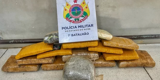 Tráfico de drogas em Rio Branco: traficante monitorado é preso com mais de R$ 125 mil em drogas