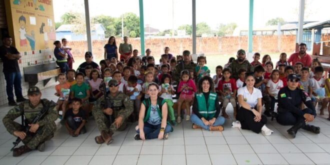 Segurança Pública realiza ações de cidadania e segurança em Santa Rosa do Purus
