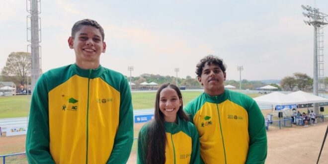 Equipe de atletismo do Acre participa dos Jogos da Juventude, em Brasília