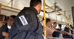Ageac fiscaliza rotas de ônibus intermunicipais no Bujari