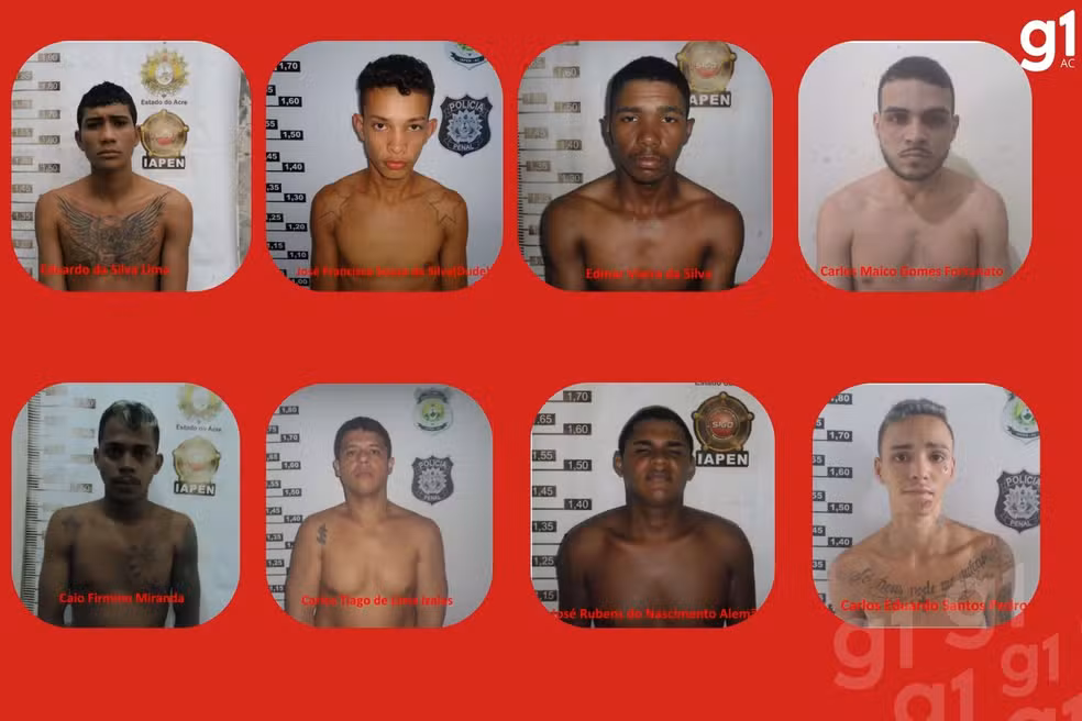 Mais uma fuga: Iapen procura os 8 presos que fugiram do presídio de Cruzeiro do Sul, no sábado