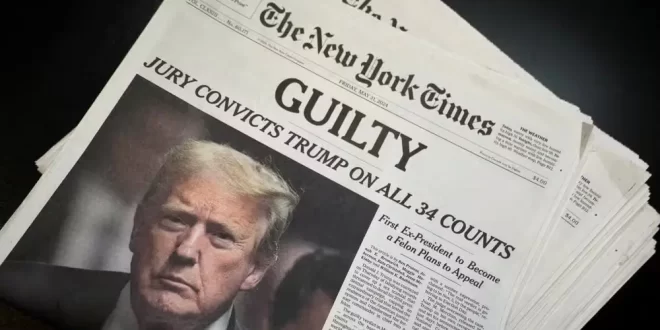 Farsa da liberdade de expressão: Trump processa o New York Times e pede R$ 79 bilhões de indenização