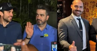 Presidente do PRTB, que disse ter elo com PCC, conversa com Eduardo Bolsonaro sobre 2026
