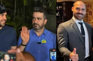 Presidente do PRTB, que disse ter elo com PCC, conversa com Eduardo Bolsonaro sobre 2026