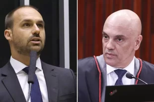 Xandão aciona cooperação internacional para notificar Eduardo Bolsonaro de ação penal