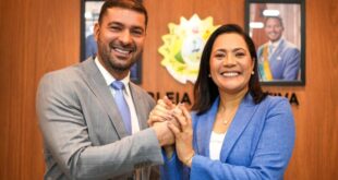 Vice-governadora visita presidente Nicolau Júnior