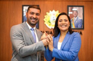 Vice-governadora visita presidente Nicolau Júnior