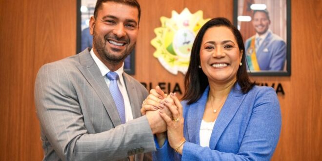 Vice-governadora visita presidente Nicolau Júnior