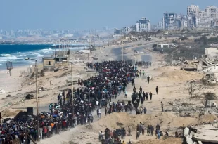 Palestinos rumam para o Norte, em busca dos farelos de suas histórias