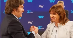 Mais um escândalo na conta de Milei: ministra da Segurança recebeu milhões de empresa ligada ao tráfico de cocaína