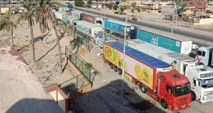Caminhões com ajuda humanitária entram em Gaza após cessar-fogo