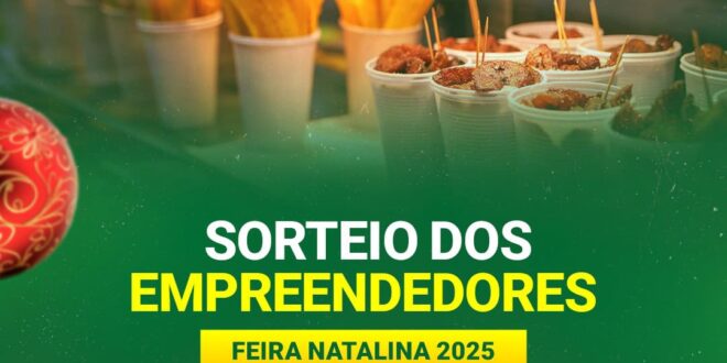 Sorteio público definirá empreendedores da Feira Natalina nesta quarta-feira